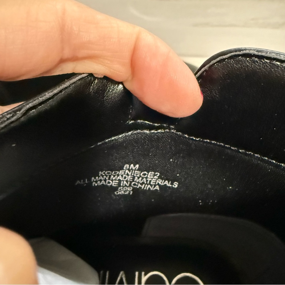 Calvin Klein Deneice Black Ankle Side Zip Booties Minimalist Corporate Office 8 - Picture 9 of 11